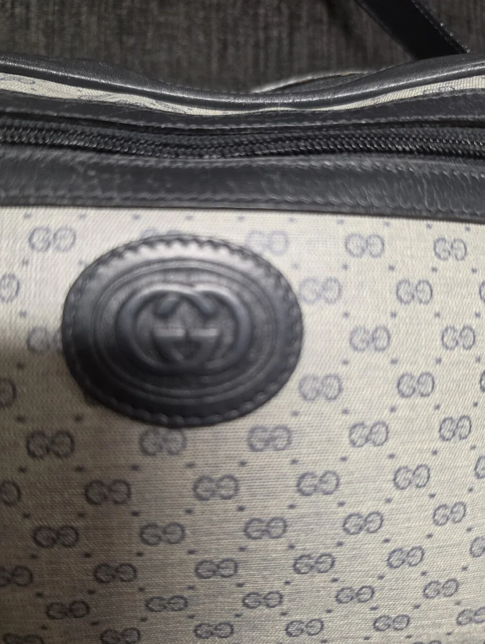 Vintage Gucci Micro GG Supreme Crossbody Camera Bag